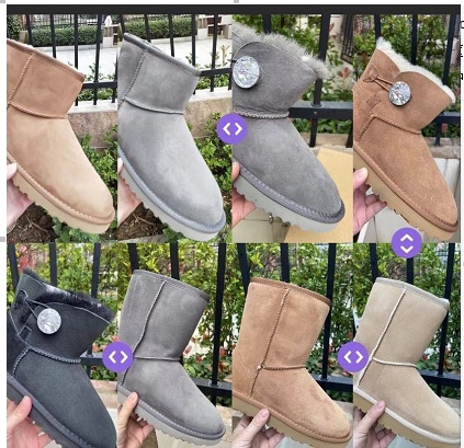 35 35 36 36 38 37 39 39 40 40 sheep fur integrated snow boots full wool breathable and warm