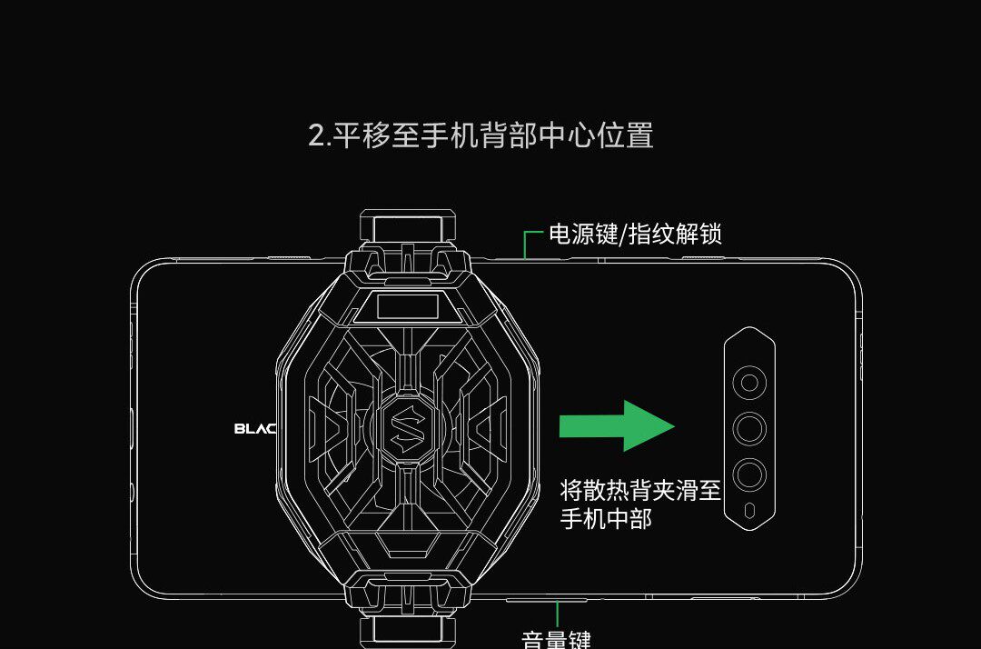 Мобильный радиатора 小米黑鲨冰封散热背夹2pro红魔苹果手机通用散热器半导体制冷风扇