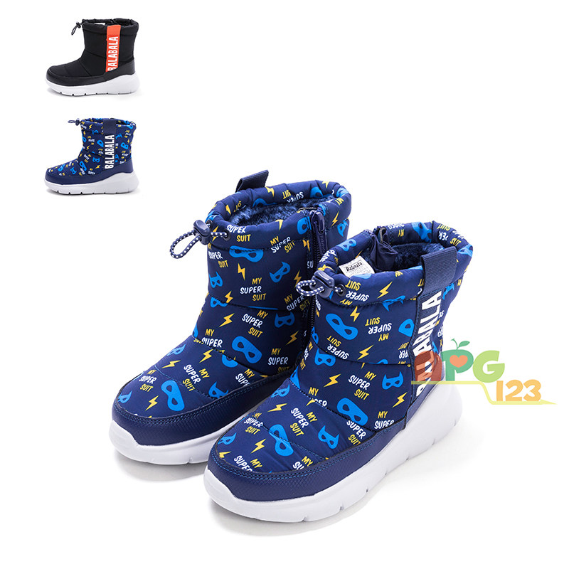 Balabala boys' shoes winter clothes children's warm snow outdoor boots 24404191831