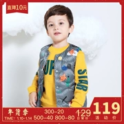 Balla Balla Boy Down Vest 2018 Winter New Children Áo ấm Áo 21014181906