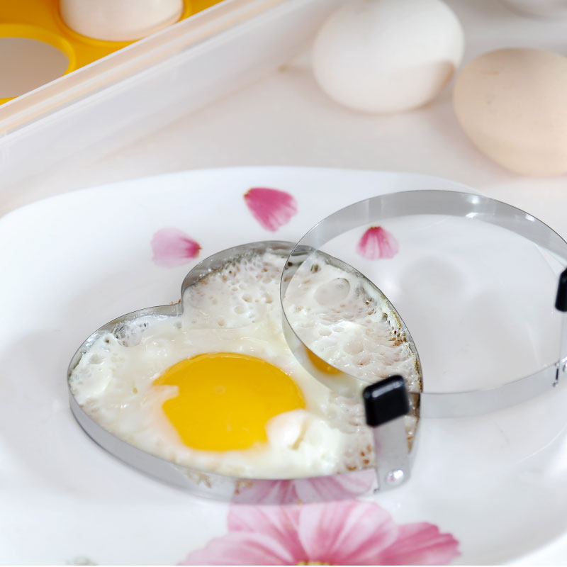 Japan Imported Kitchen Omega Stainless Steel Omega Creative Cardio Mould Egg Love Model