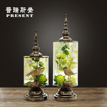 Modern minimalist pastoral bird animal decoration pot European home living room dining room TV cabinet wine cabinet accessories ornaments