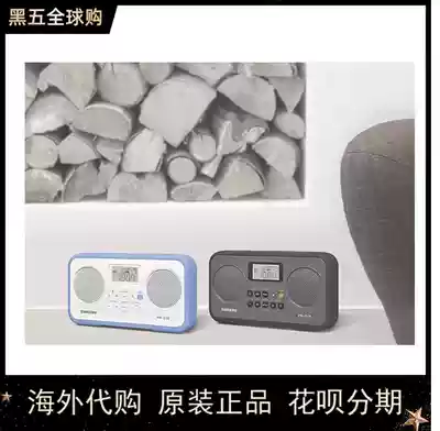 Shanjin D19 living room radio bedroom bedside speaker classic new color SANGEAN D19 Blue Gray