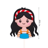 Purple -Red полосатая рубашка Girl мягкий клей