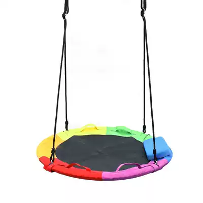 Children's Oxford cloth tree swing net bird's nest round rope net outdoor hammock hand hanging chair Amazon