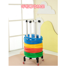 Kindergarten gymnastics hoop storage rack morning exercise hoop hula hoop storage rack plastic storage rack storage cabinet hoop rack