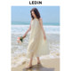 Leding Camellia Girl Dress 24 Summer New Halter Neck Long Skirt Seaside Lazy Resort Style Dress