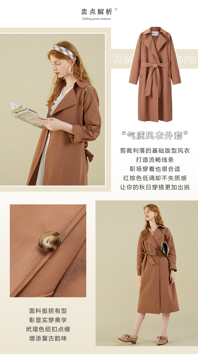 Trench pour femme en Polyester - Ref 3227239 Image 8