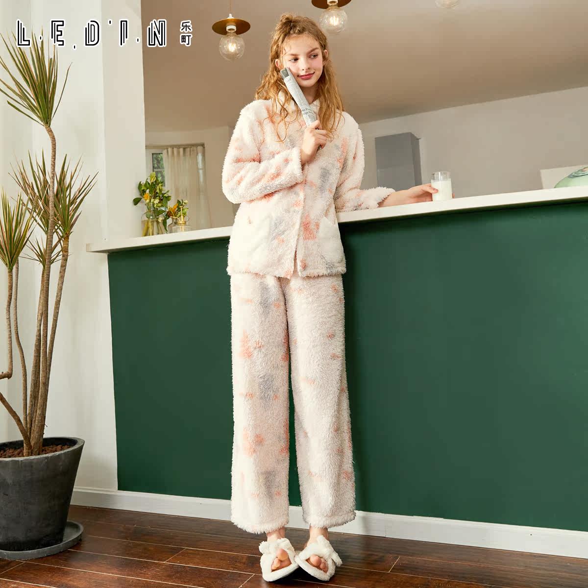 Pyjama pour femme à manches longues - Ref 2991531 Image 3