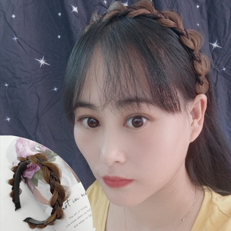 Wig hair band two-in-one braid with teeth non-slip wig headband hairpin hair card women's versatile out simple hair accessories