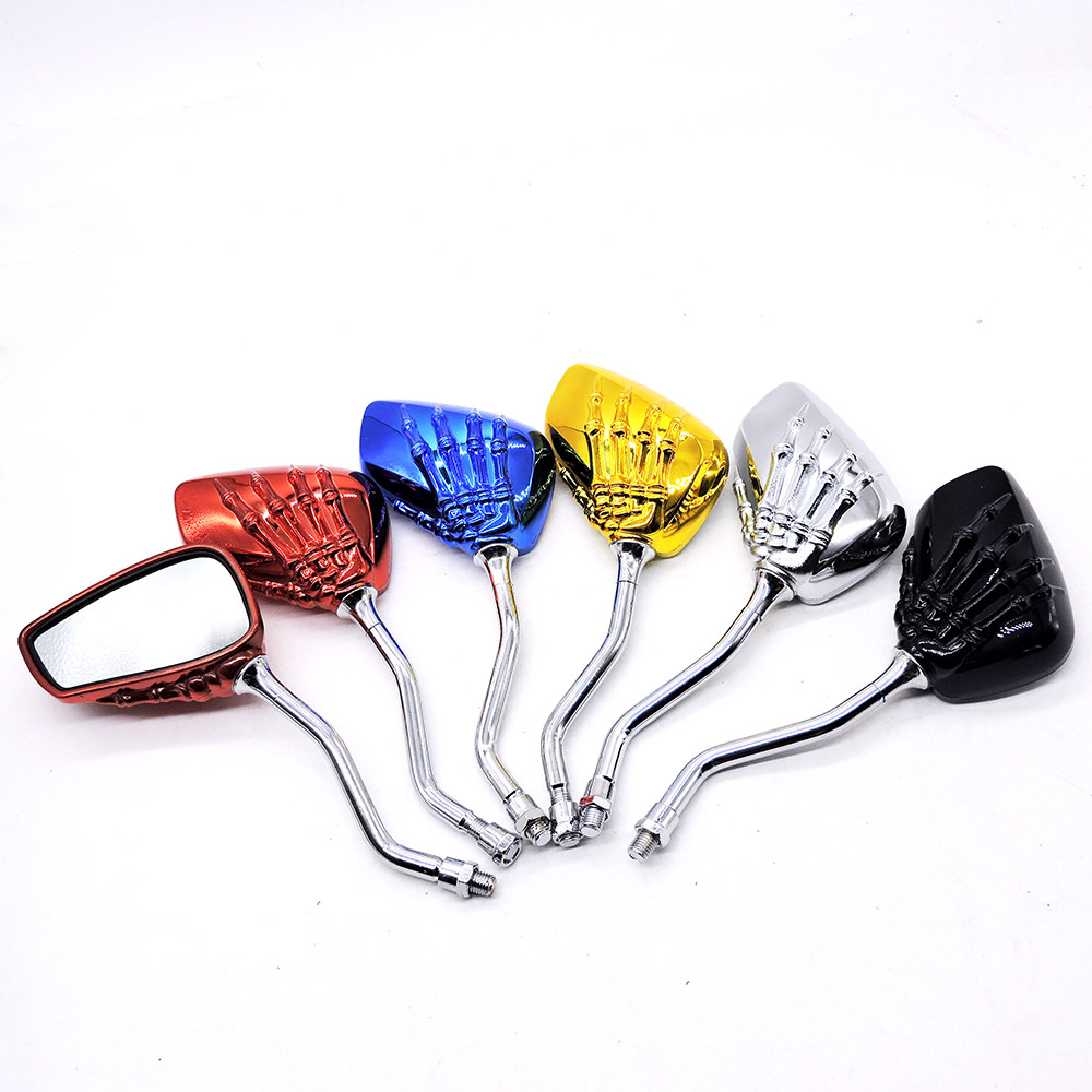 Motorcycle rearview mirror scooter modified personalized ghost hand reflector booster universal ghost claw rearview mirror