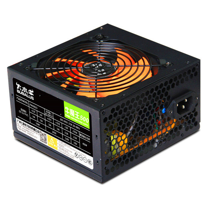 Big buffalo power supply 500 rated 400 mute desktop computer ATX backline independent display card warranty 3 years new promotion