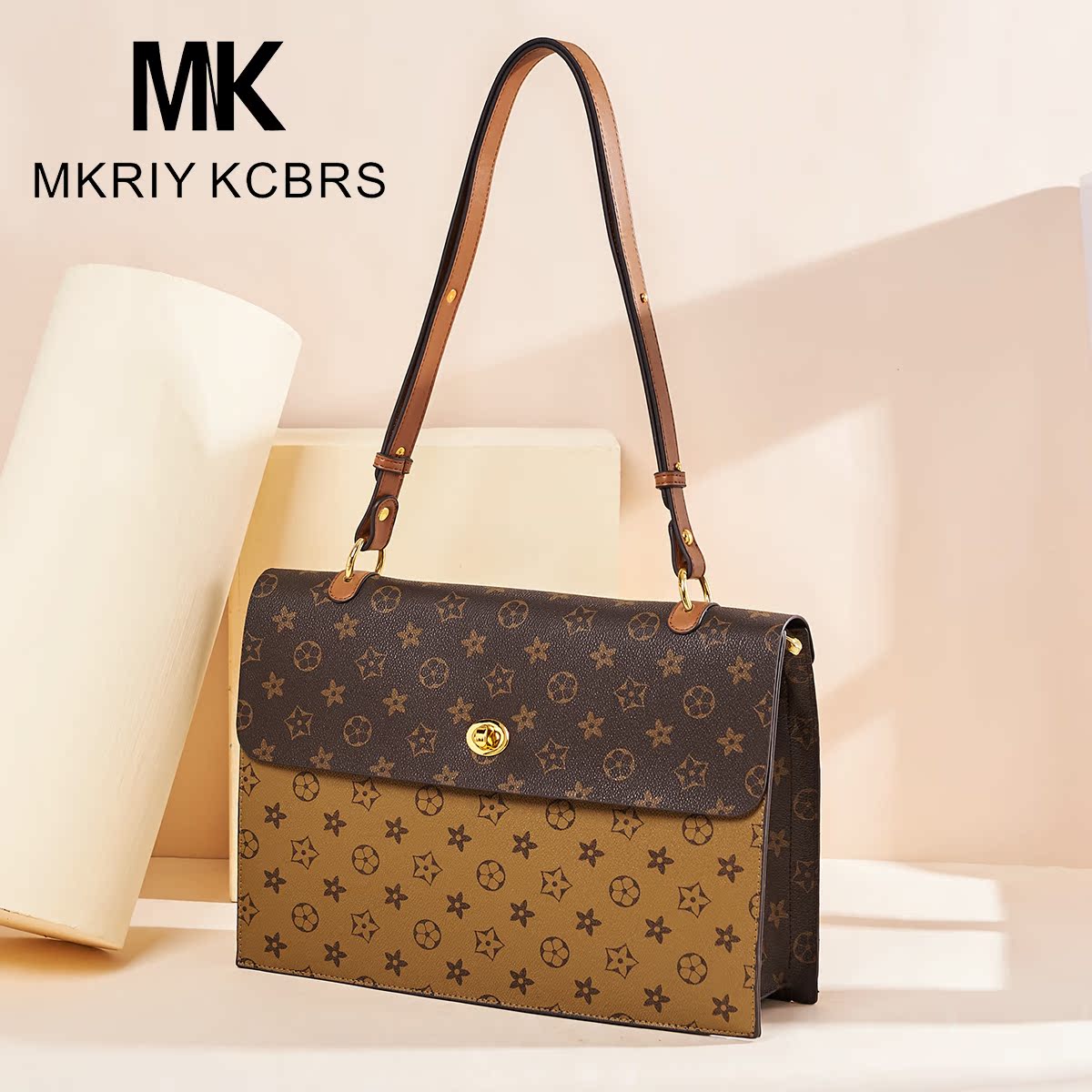 Hong Kong MKRIY KCBRS Old Flower Bag 2021 Fall/Winter New Large Capacity Single Shoulder Female Tote Cross Bag