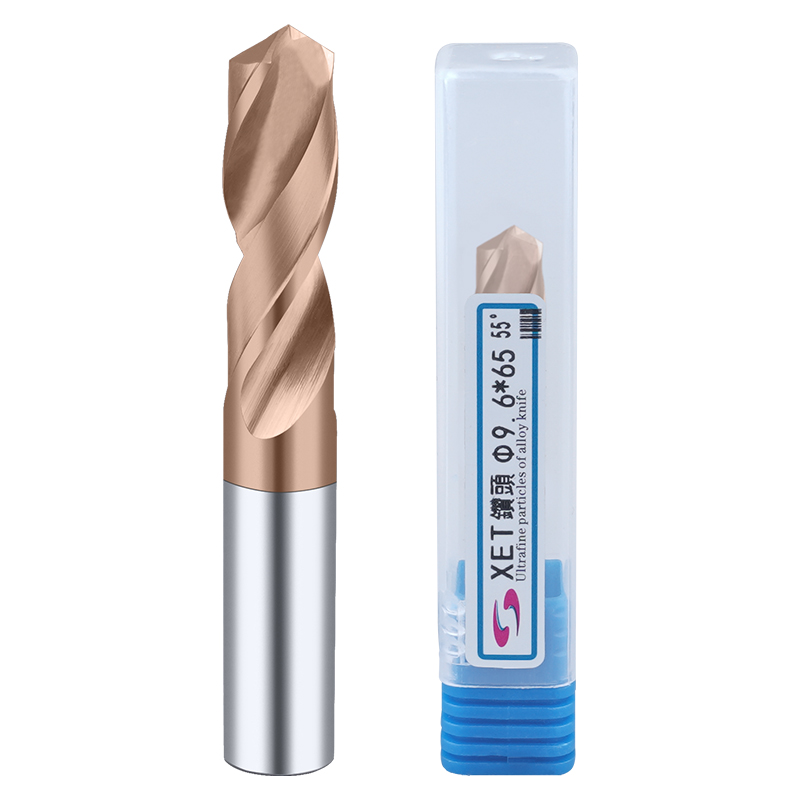 XET Coating 55 Degrees Tungsten Steel Drill Hard Carbide Twist Drill Straight Shank Ultra Hard Punch Numerical Control Machine 1 0-12