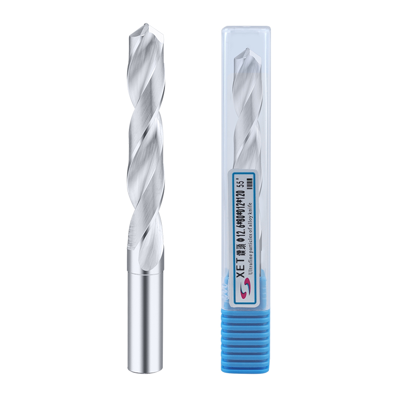 XET Tungsten Steel Drill Bit 55 Degrees Lengthened 120 Cemented Carbide Twist Drill Straight Shank Spec Complete Numerical Control Machining Center