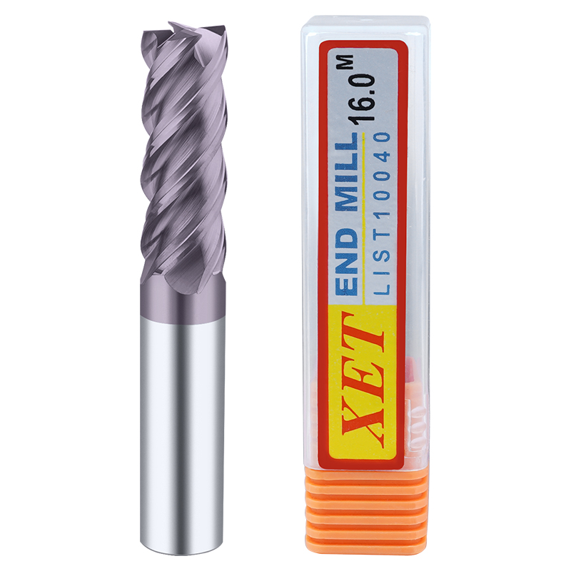 XET stainless steel special tungsten steel milling cutter 60 degrees integral hard alloy 4-edge vertical milling cutter machining centre M1-M20