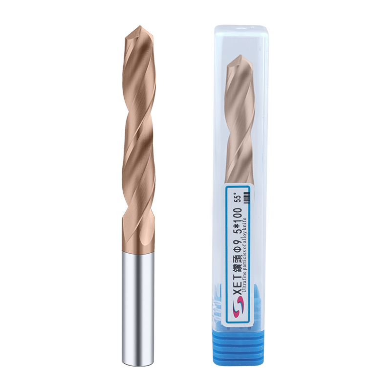 XET tungsten steel drill superhard 100 long coated carbide twist drill complete specifications CNC machining center