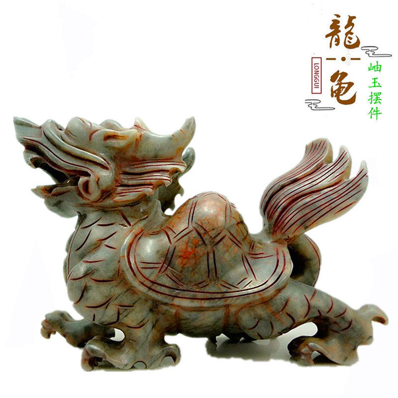 Natural Xiu Jade Dragon Turtle large swing piece Nafu Merchants Fortune Dragon Turtle Home Living Room Office Longevity Tortoise Decoration Gift