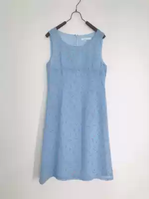 Sample room Lone product Foreign trade Dayan en * De's on * ard Retro French dress sleeveless Chiffon square collar