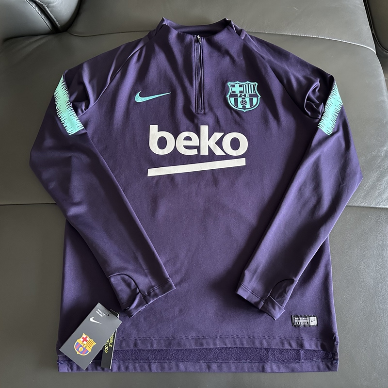 Nike Barcelona 18-19 Season Training Half-Zip Warm Inner Fleece