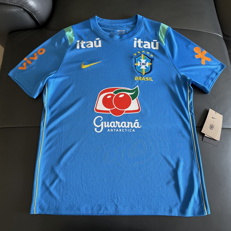Nike Nike Dri Fit Strike Brazil National Team 26 World Cup Training Short-Sleeved Shirt Nike Nike Dri Fit Strike Brazil National Team 26 World Cup Training Short-Sleeved Shirt