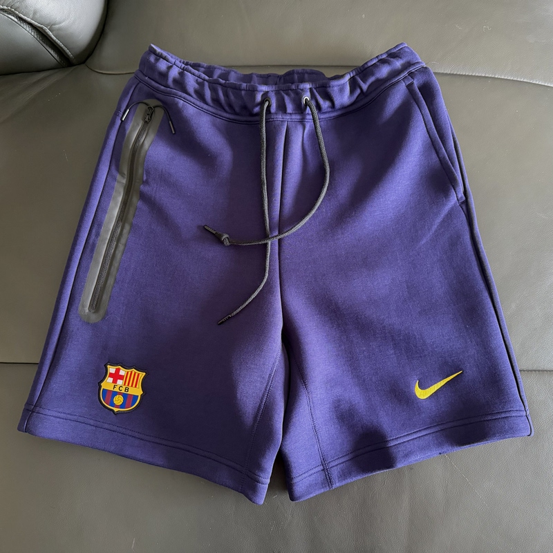 Nike Tech Fleece Barcelona 25-26 Season Player Version High-End Casual Shorts