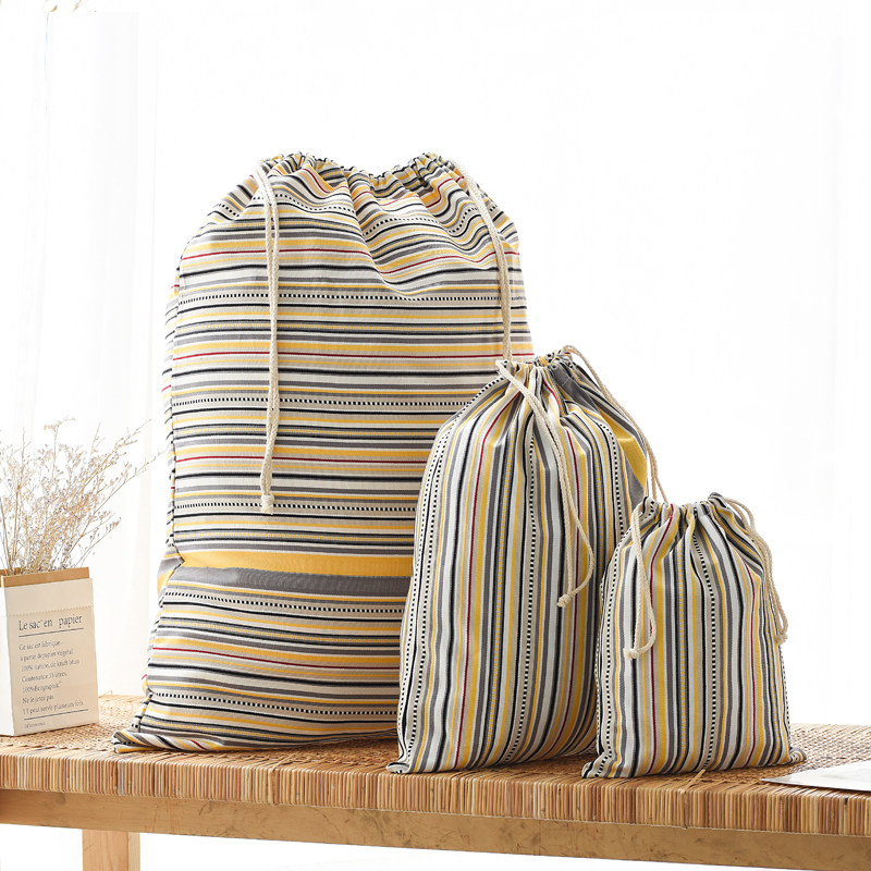 Cotton bundle pocket storage bag travel home storage bag wardrobe clothing storage hanging bag bundle underwear bag