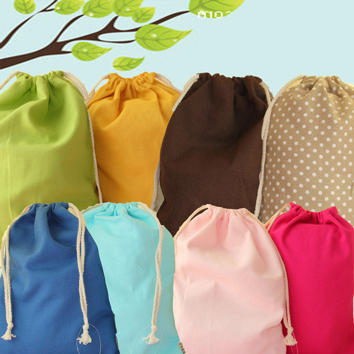 Colour cotton canvas corset pocket corset pocket storage bag bag a variety of sizes travel storage bag a variety of colors