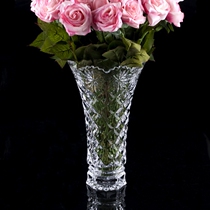  Pastoral style glass transparent vase flower arrangement rose bottle
