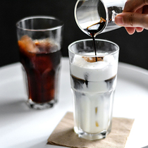Tempered glass brewing coffee cup tea cup cup beer cup beer cup octagonal cup Milk Cup microwave water Cup