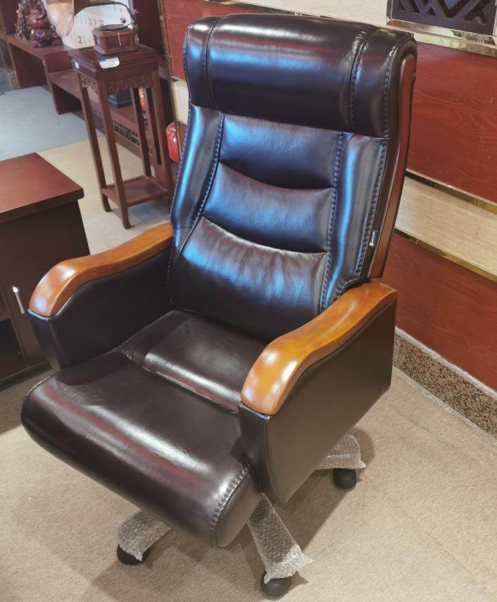 Guangdong Haojin office furniture office chair executive chair leather cowhide class chair boss chair black green leather boss chair