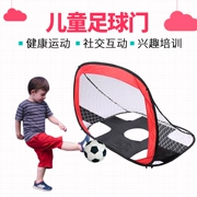 Mục tiêu bóng đá trẻ mẫu giáo nhà trong nhà ngoài trời di động gấp ba chỗ nhỏ bóng bàn lưới