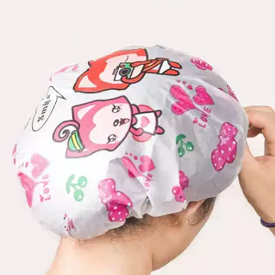 Cute cartoon kitchen oil-proof bath waterproof adult bath cap shampoo cap Children's shower cap