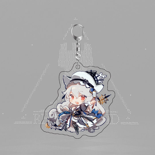 Arknights peripheral pendants, Skadi Ghost Shark, acrylic double-sided sandwich animation game keychain