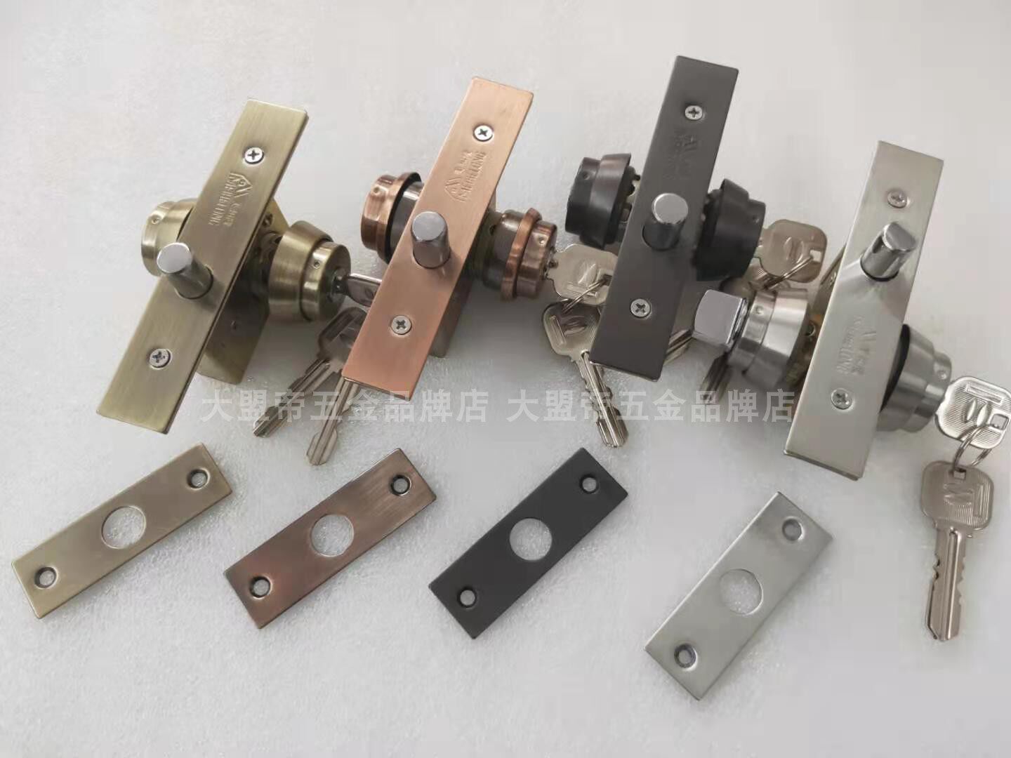 Stainless steel with frame glass door lock 329 green red ancient bronze black aluminum alloy copper wood door 301 car bit lock manufacturer direct