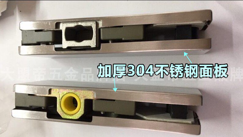 304 stainless steel frameless glass door clip upper and lower clip floor spring door precision casting head short door clip factory direct sales