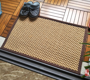 Sisal doormat is environmentally friendly, customizable, non-slip and stain-resistant mingbo