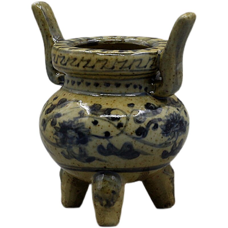 骨董品 中国古磁 青釉 筆洗 水盂 香炉 美品 大明嘉靖年