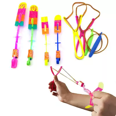 1 4 inch socket wrench Arrow Light slingshot flash hand push Flying Fairy toy UFO children's night market stall park hot sale