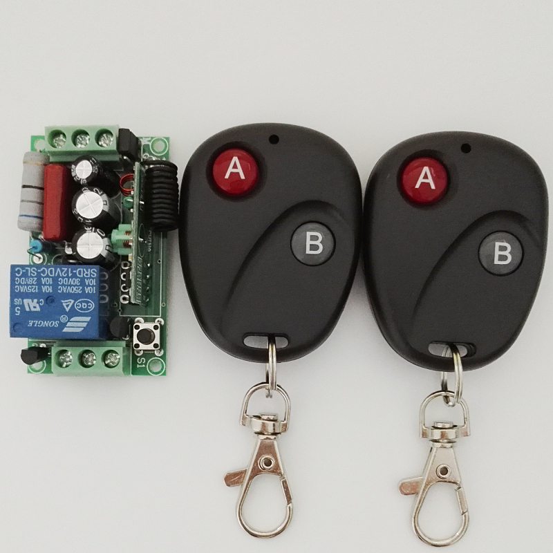 Wireless remote control switch 220V single-way electric luminaire remote control for home wiring-free ceiling light switch