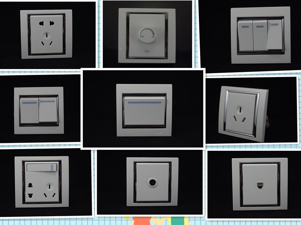 SOK Songke Manco A7 switch socket K300 five-hole socket K900 computer socket Manco telephone 16a air conditioner