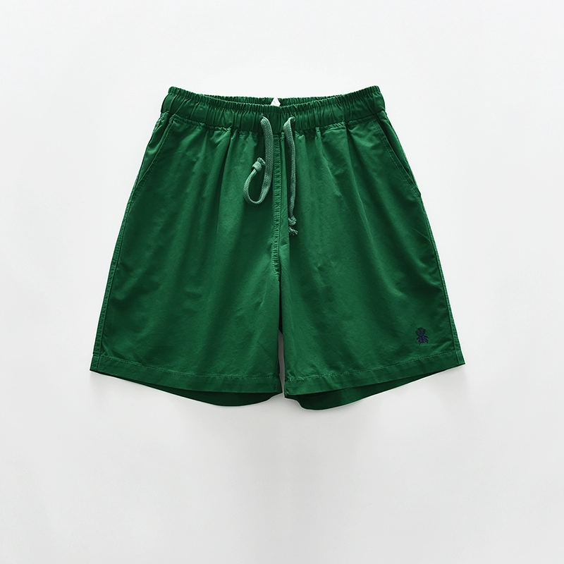PA31 hè mới cha mẹ-con trai và bé gái thun eo nhiều màu cotton giản dị quần short qa87 SS quần short jean nữ ống rộng