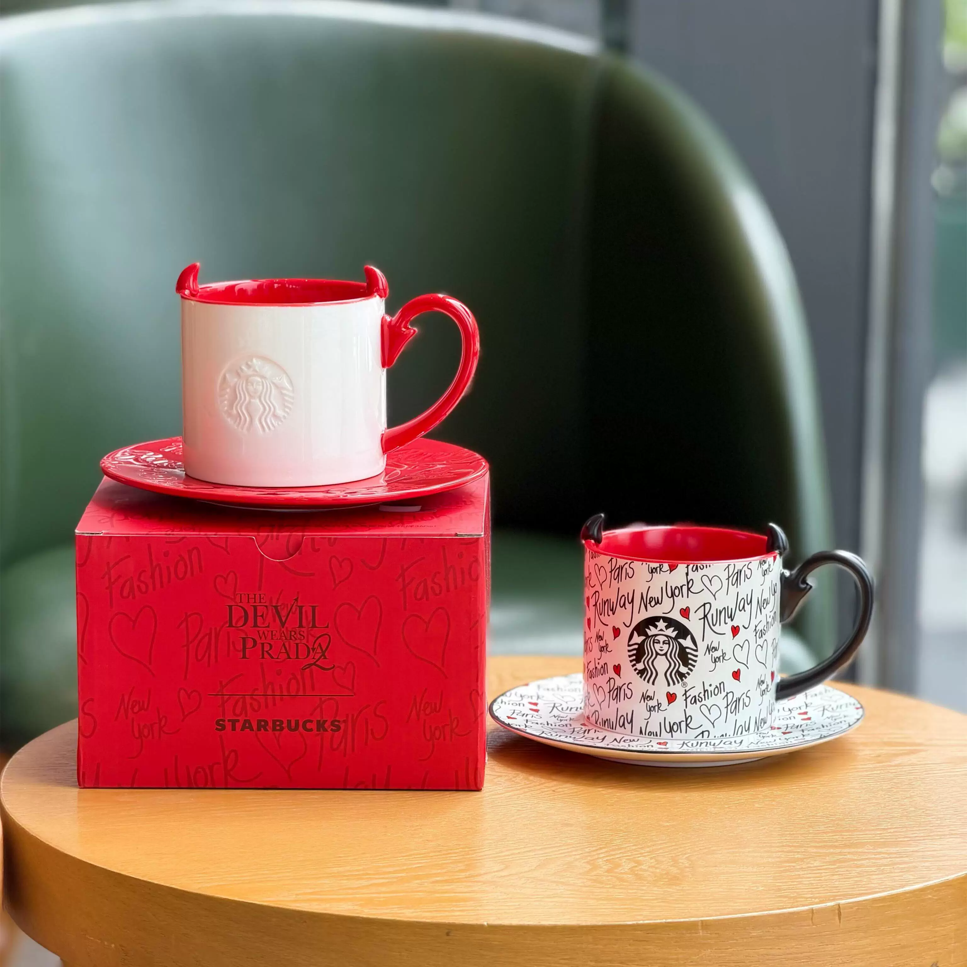 Звездное кофе Starbucks, Prada, соломенная нержавеющая сталь, подарочная коробка