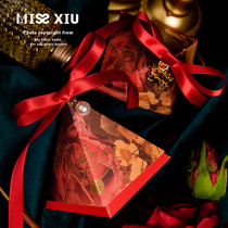MISSXIU wedding love than Jinjian] Chinese wedding big red wedding Creative Good Time candy box Chinese style