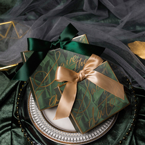 MISSXIU wedding time quiet good]2019 new European style happy candy box green light luxury wind large can be loaded with smoke