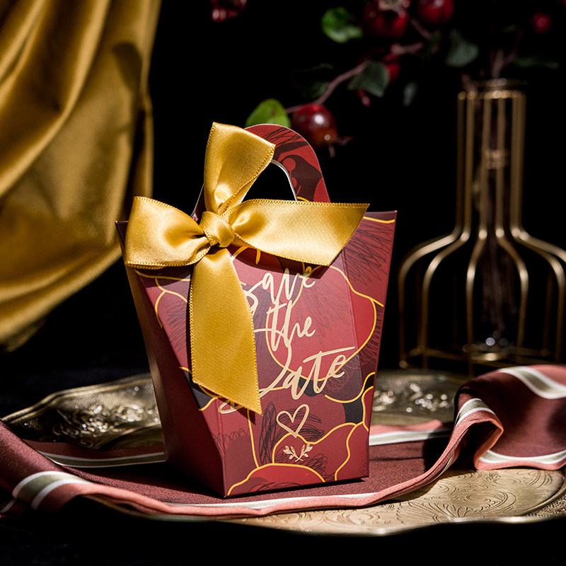 MISSXIU wedding love bag] 10 festive Chinese wedding red creative big and small candy box