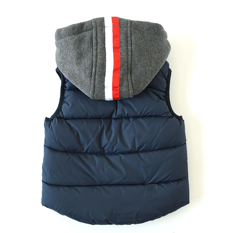 Áo cotton cho trẻ em Áo trùm đầu dày ấm áp cho bé trai và bé gái mùa thu đông không mặc gì áo gile bé gái hàng độc