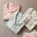 Quần cotton crepe đôi gạc đồ ngủ Dịch vụ gia đình phù hợp với quần dài tay Mùa xuân và mùa thu mặc