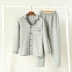 Dịch vụ mặc nhà cotton nam phù hợp với đồ ngủ tại nhà quần dài tay dài hai mảnh quần áo thu đông thời trang 2021 Bộ Pajama