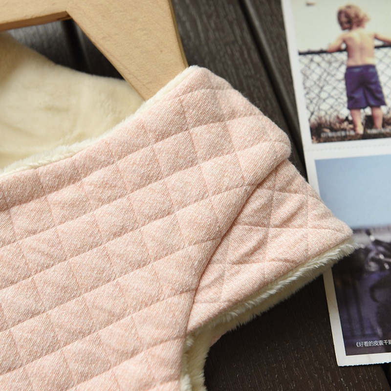 Chất liệu cotton thoáng khí cộng với áo vest nhung vai bé trai và bé gái kẹp lụa cotton ấm áp cho bé mùa đông cửa hàng quần áo trẻ em